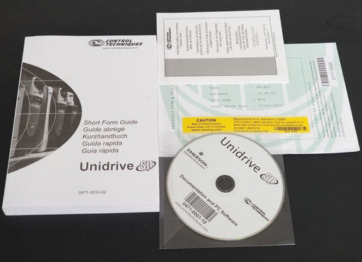 NEW EMERSON CONTROL TECHNIQUES PROGRAMMING SOFTWARE SP1405 0471-0001-10