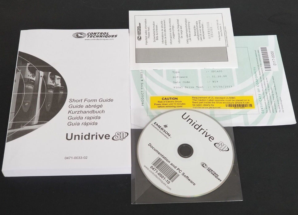 NEW EMERSON CONTROL TECHNIQUES PROGRAMMING SOFTWARE SP1405 0471-0001-10