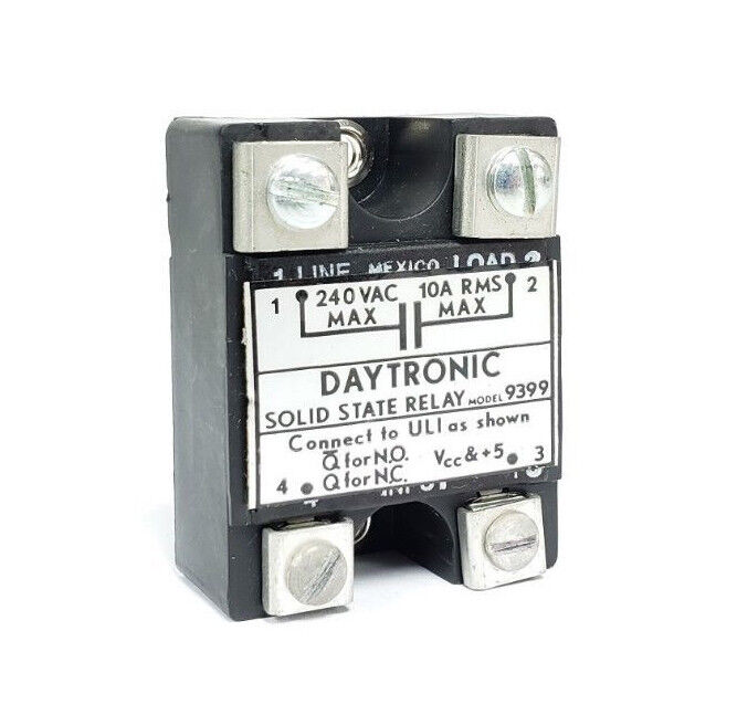 NEW DAYTRONIC 9399 SOLID STATE RELAY, 240VAC, 10A RMS