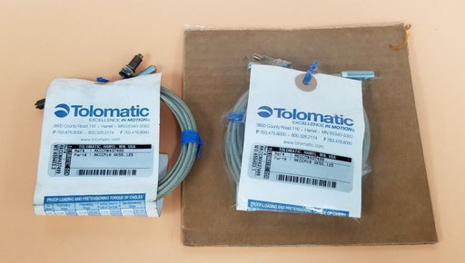 LOT OF 2 NEW TOLOMATIC RKCCM10 SK55.125 PRETENSIONING TORQUE CABLES