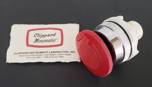 NEW CLIPPARD PS-L3M-R MUSHROOM HEAD PUSHBUTTON TWIST RELEASE PSL3MR