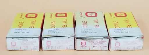 LOT OF 4 NIB OHMITE STOCK NO. F409 RESISTORS 40W 25 OHMS