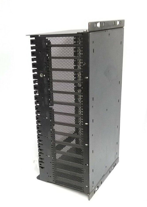 HONEYWELL 620-0090 12-SLOT PROCESSOR RACK ASSEMBLY 6200090 W/ 620-0049 BACKPLANE