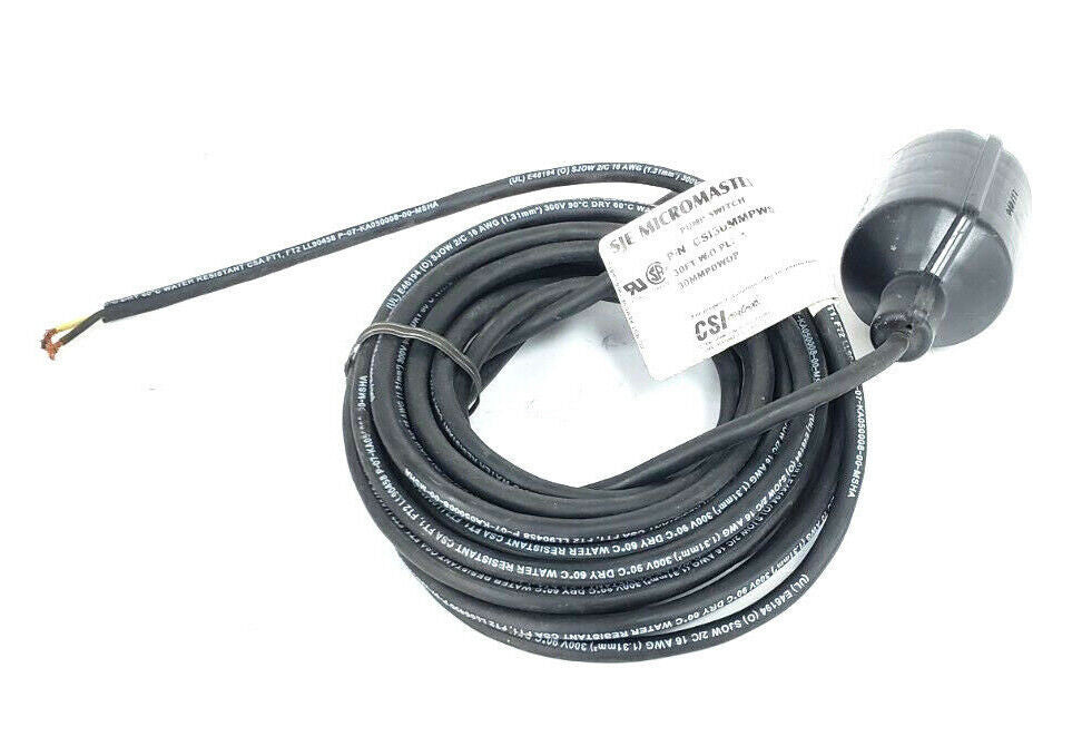 CSI CONTROLS / SJE MICROMASTER PLUS CSI30MMPWSDWOP PUMP SWITCH 30MMPDWOP, 30FT