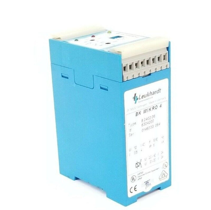 LEUKHARDT 8.0402.06 BK MIKRO 4 TIME DELAY RELAY 6304200, 8-0402-06, 8040206