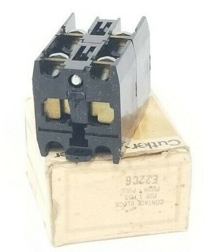 NIB EATON CUTLER-HAMMER E22C6 CONTACT BLOCK
