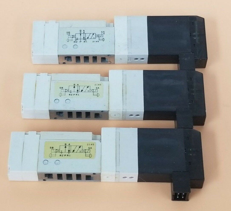 LOT OF 3 KOGANEI F10T1-CPL3 SOLENOID VALVE DC24V, 0.2~0.7MPa, F10T1CPL3