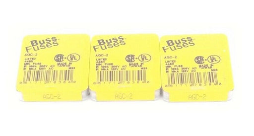 LOT OF 13 NEW COOPER BUSSMANN AGC-2 FUSES AGC2