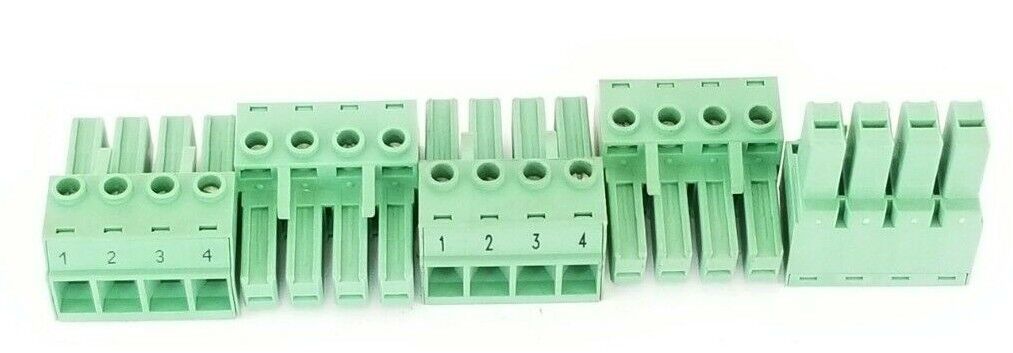 LOT OF 5 NEW PHOENIX CONTACT 4-WIRE TERMINAL CONNECTOR UNITS