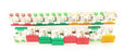 LOT OF 17 GENERIC RED/ORANGE/GREEN STOP/RESET/START CONTROL PANEL PUSHBUTTONS