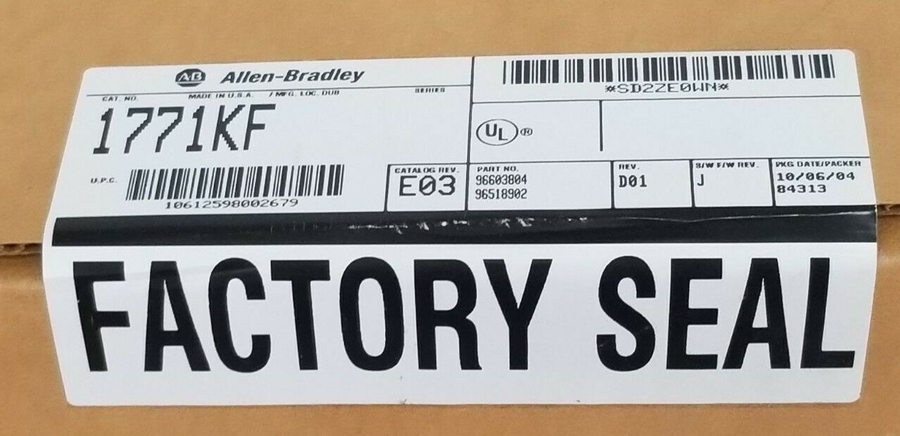 SEALED ALLEN BRADLEY 1771-KF DATA HWY RS-232C INTERFACE MODULE CAT. REV. E03