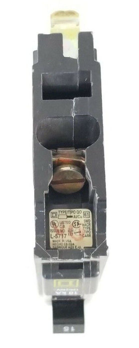 NEW SQUARE D QO115 CIRCUIT BREAKER 15A 120/240V L-5717 TYPE: QO