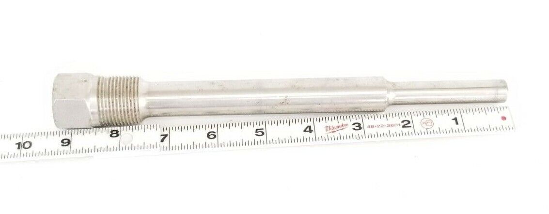 OMEGA 304SS THERMOWELL 9-1/4'' IN. OVERALL LENGTH 3/4'' IN. THREAD