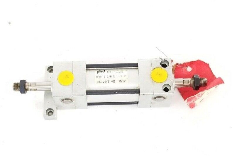 PHD DAVF 1 1/8 X 1 -D-P PNUMATIC CYLINDER, 1-1/8" BORE X 1" STROKE, DAVF11/8X1DP