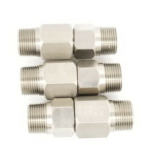 LOT OF 3 NEW CONAX BUFFALO 709047 LYOPHILIZER CONNECTORS 1/2'' IN ID 1'' IN. OD