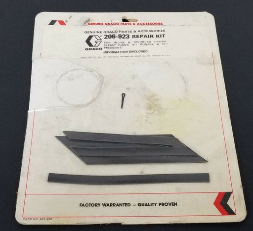 NEW GRACO 206-923 REPAIR KIT 206923 (INCOMPLETE)
