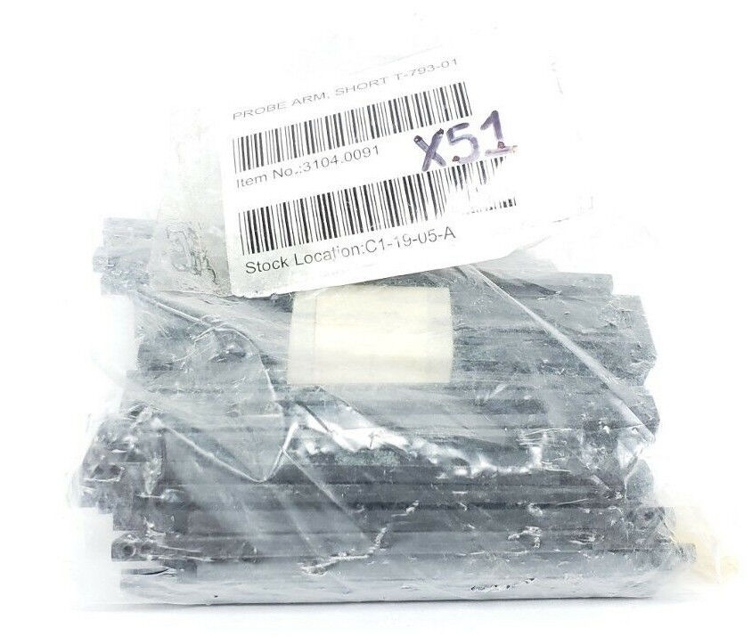 LOT OF 51 NEW GENERIC 3104.0091 PROBE ARMS, SHORT T-793-01