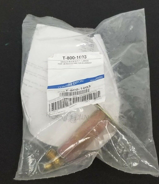 NEW JOHNSON CONTROLS T-800-1603 SINGLE BULB DUCT FLANGE, T8001603