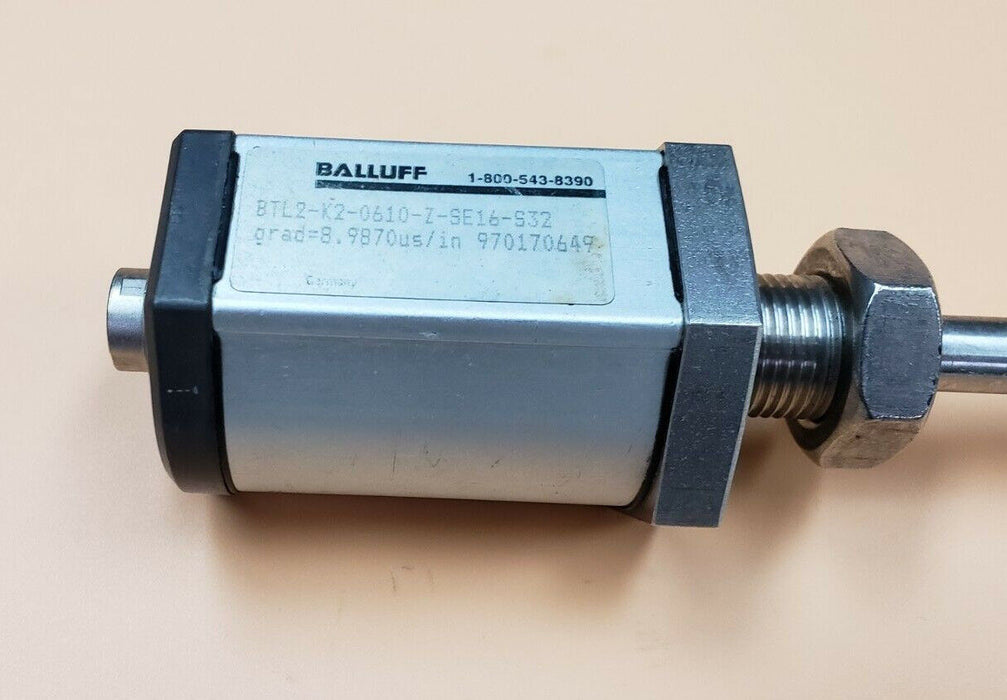 BALLUFF BTL2-K2-0610-Z-SE16-S32 TRANSDUCER GRAD=9.0089us/in 28'' IN. ROD 31-1/2"