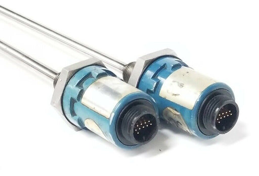 LOT OF 2 MTS TEMPOSONICS TRANSDUCERS 251181 ME9408 E 200688 REV. H 34'' IN. ROD