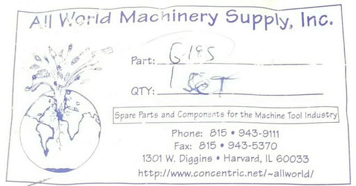 NEW ALL WORLD MACHINERY SUPPLY G-185 O-RING G185