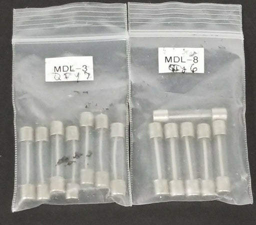 LOT OF 6 NEW COOPER BUSSMANN MDL-8 & (7) MDL-3 FUSES