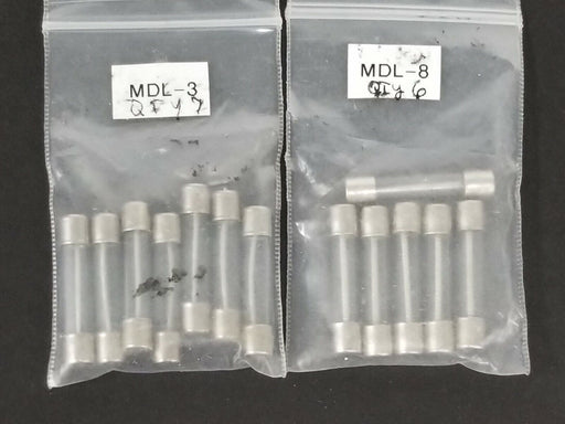 LOT OF 6 NEW COOPER BUSSMANN MDL-8 & (7) MDL-3 FUSES