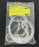 LOT OF 4 NEW GLATT 1-902-00267D TRANSPARENT SILICONE BULLEYE GASKETS 150X130X1MM