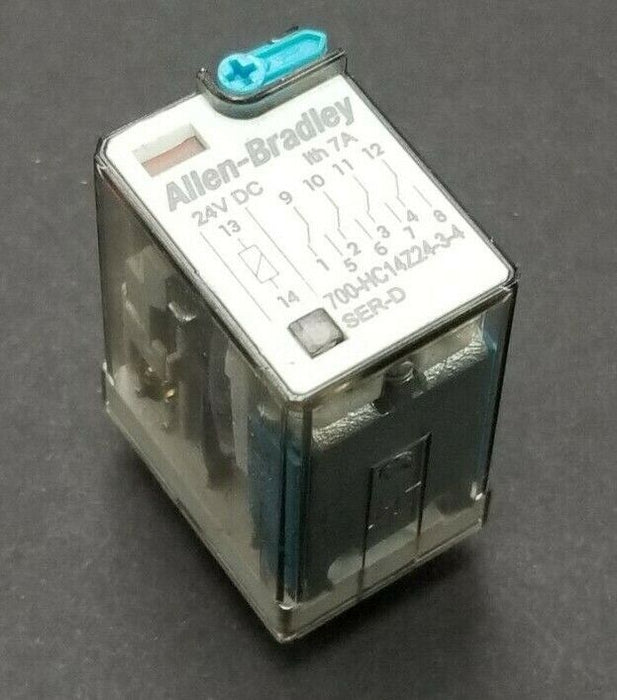 ALLEN BRADLEY 700-HC14Z24-3-4 SER. D RELAY 24VDC 7A 700HC14Z2434