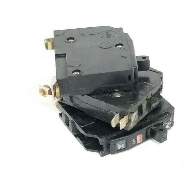 LOT OF 3 SQUARE D QOB120 CIRCUIT BREAKERS 20A 1P 120/240V
