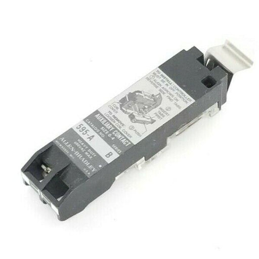 ALLEN BRADLEY 595-A AUXILIARY CONTACT 595A, SER. B, (MISSING SCREW)