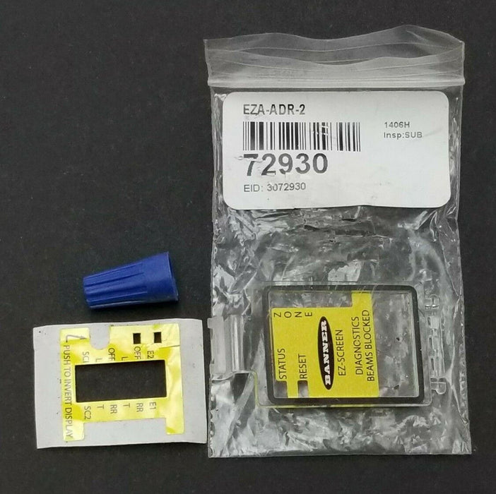 NEW BANNER EZA-ADR-2 EZ-SCREEN ACCESSORY ACCESS DOOR INVERT DISPLAY EZAADR2