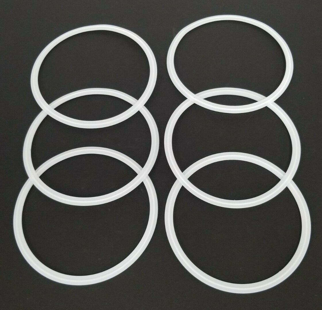 LOT OF 6 NEW PURESERVE SYSTEMS 0-40M0-G STANDARD CLAMP TEFLON 6'' GASKETS