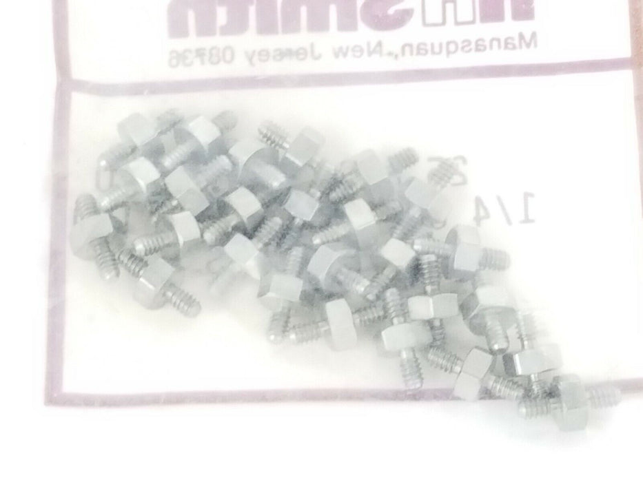 LOT OF 45 NEW HH SMITH NO. 8300 SPACERS 1/4 OD 4-40 THD