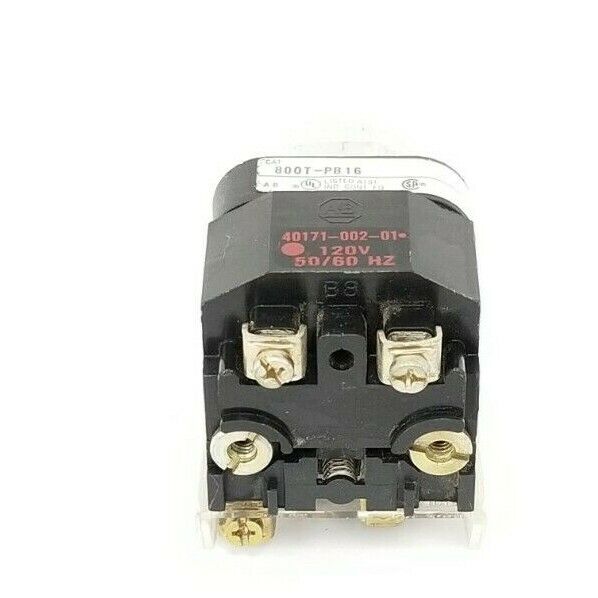 ALLEN BRADLEY 800T-PB16 PUSHBUTTON 800TPB16 SER. T 120V, 800T-XA SER. D NO LAMP