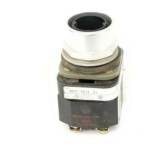 ALLEN BRADLEY 800T-PB16D1 PUSHBUTTON SWITCH 120V 50-60HZ W/O LAMP 755 800T-XD1