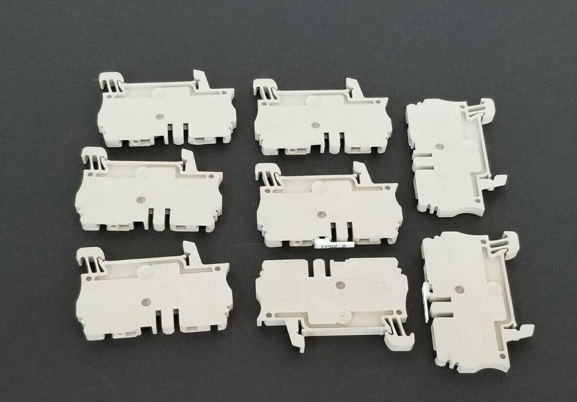 LOT OF 8 NEW WEIDMULLER ZDU 2.5 FEED THROUGH TERMINALS GREY