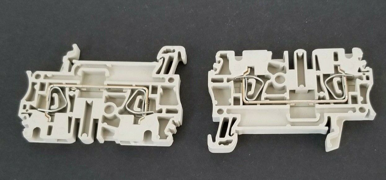LOT OF 8 NEW WEIDMULLER ZDU 2.5 FEED THROUGH TERMINALS GREY