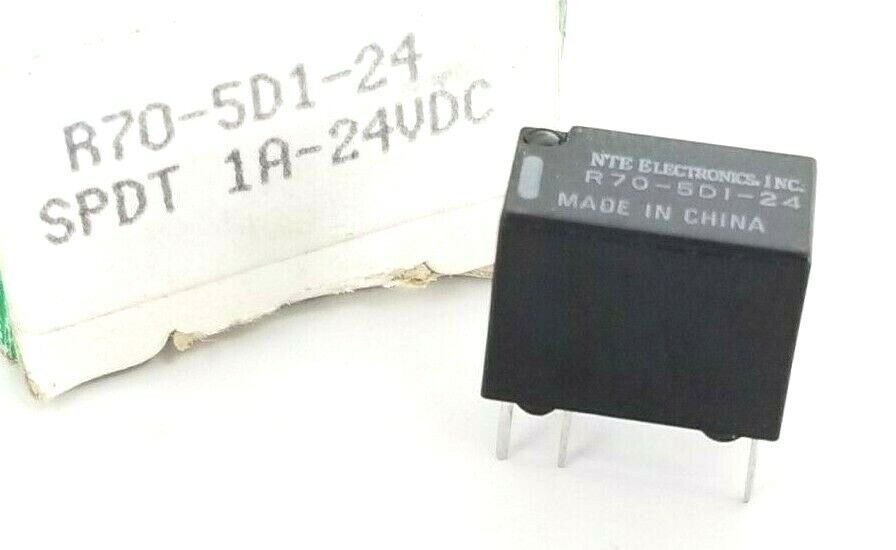 NIB NTE ELECTRONICS R70-5D1-24 SPDT SIGNAL RELAY 1A-24VDC R705D124