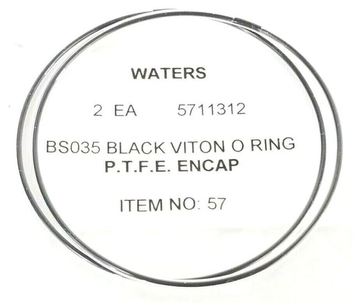 LOT OF 2 NEW WATERS 5711312 BS035 BLACK VITON O-RINGS