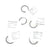 LOT OF 5 NEW WATERS 5711967 O-RINGS SIZE: BS214