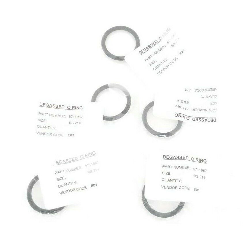 LOT OF 5 NEW WATERS 5711967 O-RINGS SIZE: BS214