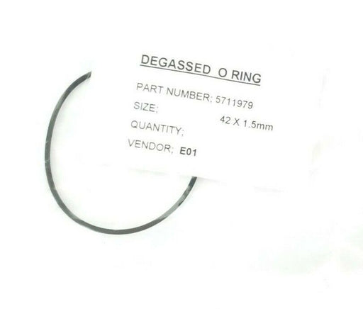 LOT OF 5 NEW WATERS 7000001056 DEGASSED O-RINGS SIZE: 42X1.5MM, P/N: 5711979