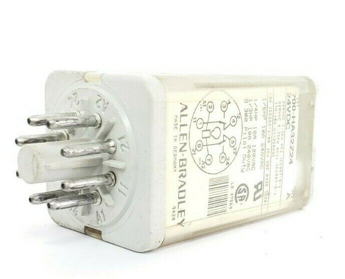 ALLEN BRADLEY 700-HA32Z24 RELAY 24VDC SER. A, 8 PIN, 700HA32Z24