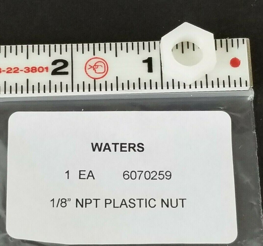NEW WATERS 6070259 PLASTIC NUT 1/8'' NPT