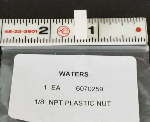 NEW WATERS 6070259 PLASTIC NUT 1/8'' NPT