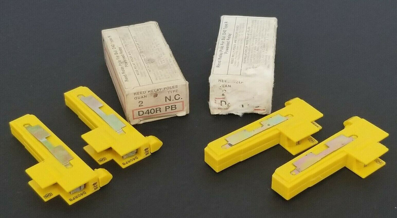 LOT OF 4 EATON CUTLER HAMMER D40RPB REED RELAYS 1 N.C.