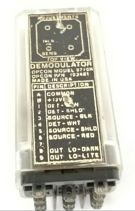 EATON / OPCON 103481 DEMODULATOR 12VDC 8770B 11-PIN