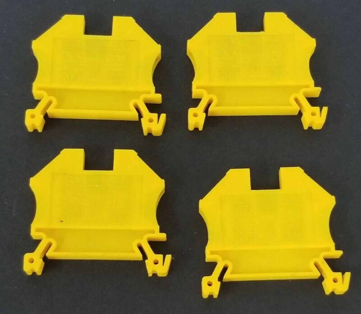LOT OF 4 MORSETTITALIA EURO 4 YELLOW CONTACT BLOCKS