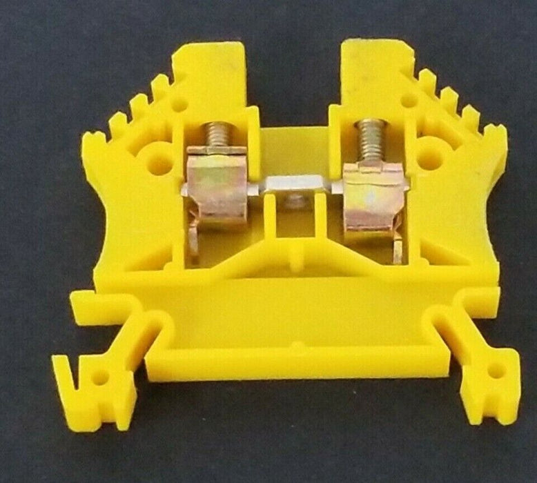 LOT OF 4 MORSETTITALIA EURO 4 YELLOW CONTACT BLOCKS